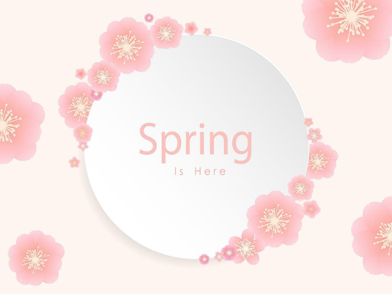 Hello spring banner. Trendy texture. Season vocation, weekend, holiday logo. Spring Time Wallpaper. Happy spring Day. Spring vector Lettering text. Fashionable styling. Flower vector.