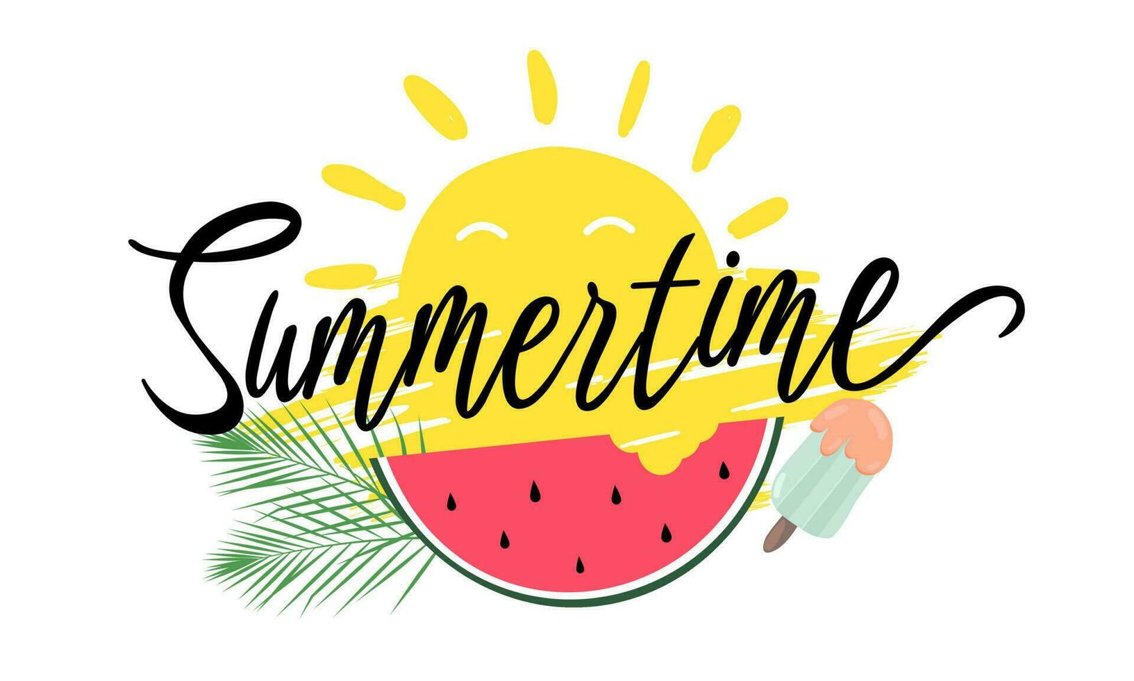 beautiful colorful summer banner design background pattern. horizontal poster, greeting card, header for website. vector