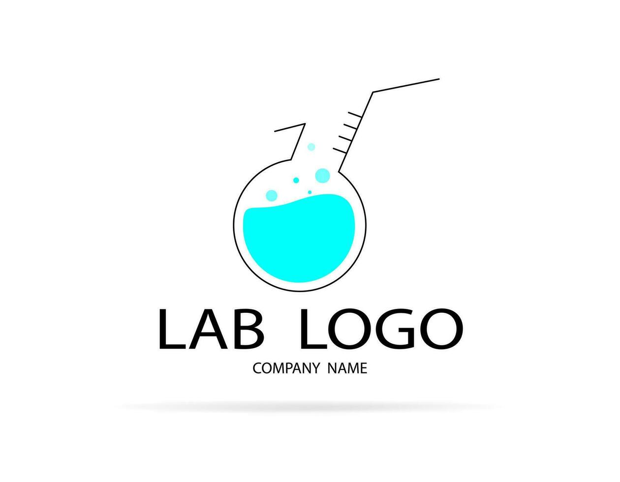 laboratorio logo en blanco antecedentes. lata usado para tu trabajar. vector