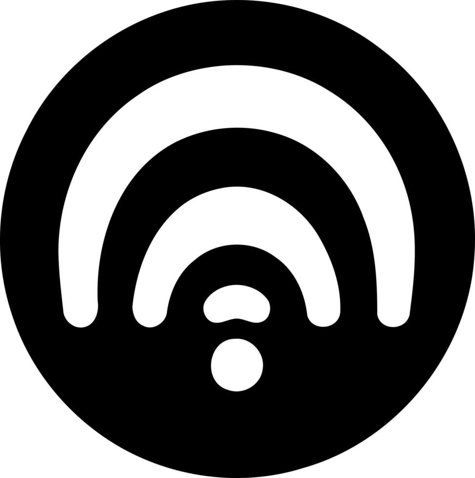 inalámbrico Internet Wifi icono vector