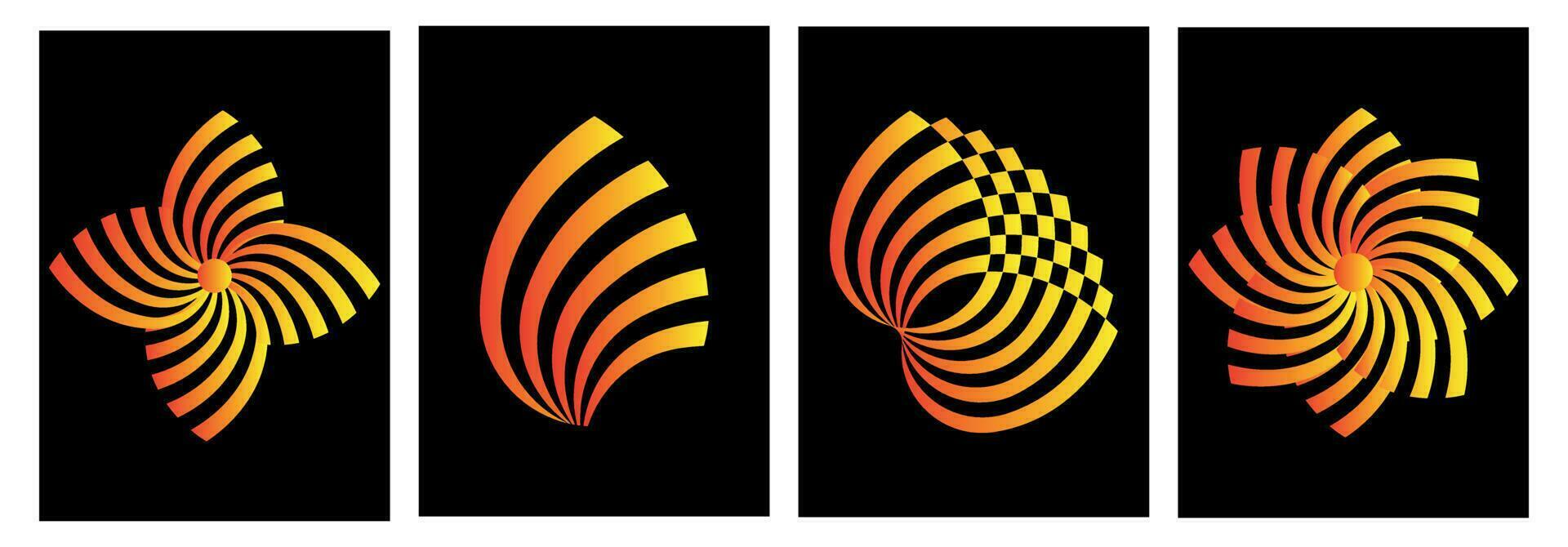 Trendy geometric design elements inspired by brutalism. For posters, web designs. vector