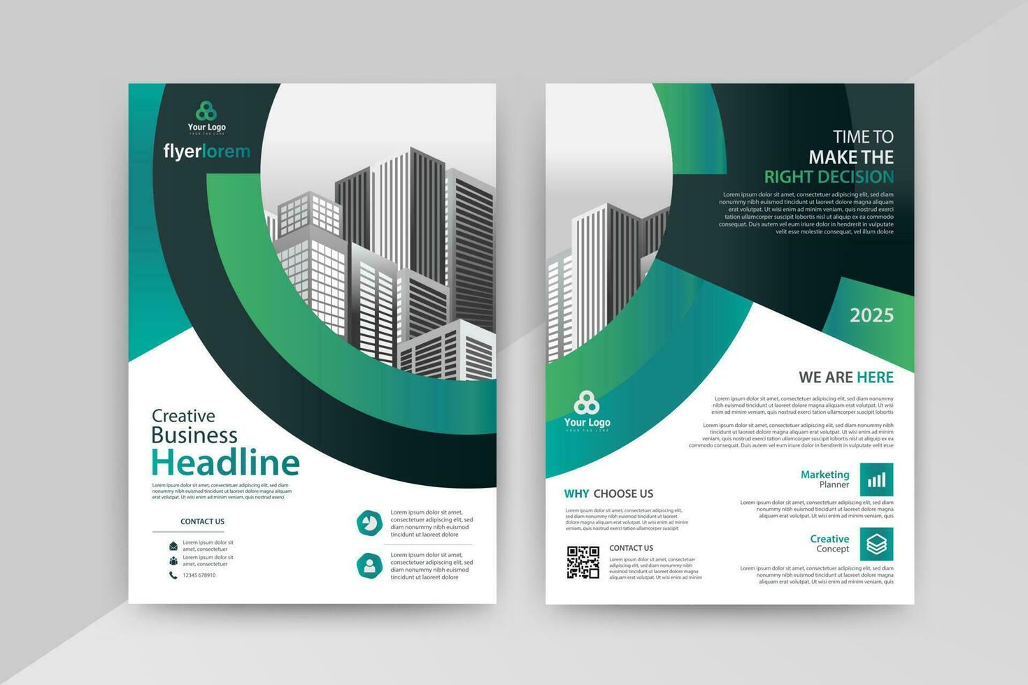 Business abstract vector template for Flyer, Brochure, AnnualReport, Magazine, Poster, Corporate Presentation, Portfolio, Market, infographic With Blue and Cyan color size A4, Front and back.