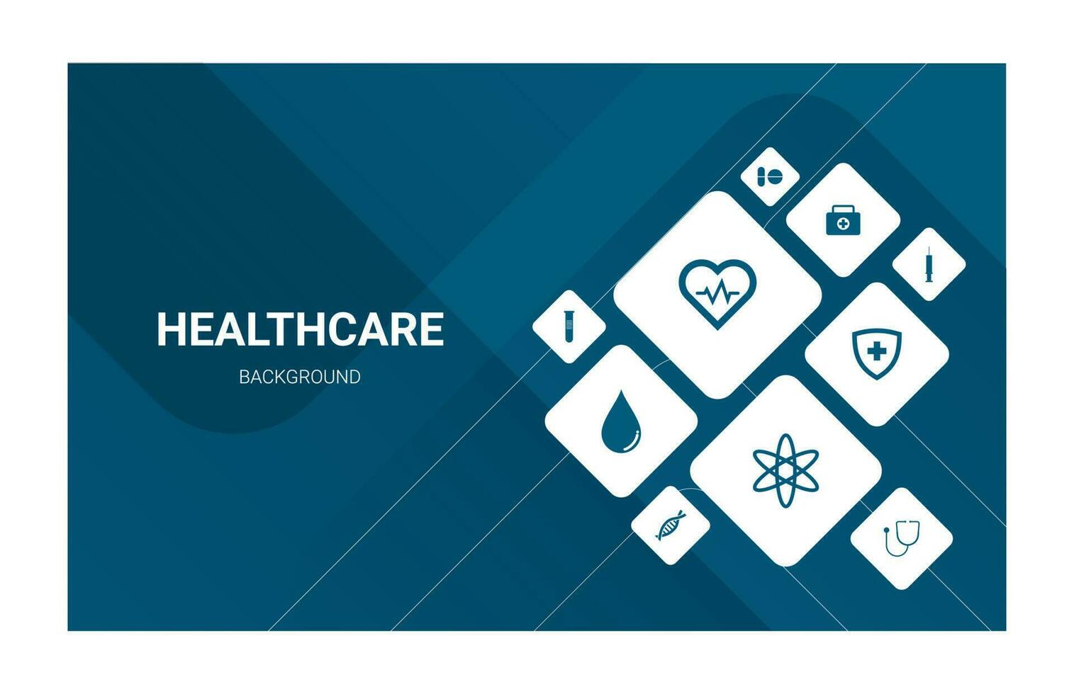 vector healthcare with medical symbol background banner