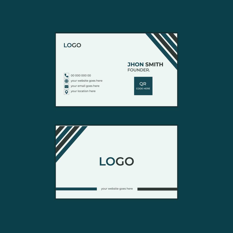 Modern business card layout. vector