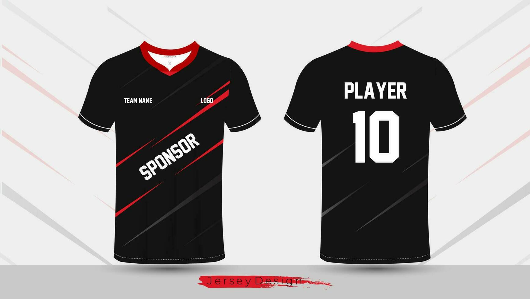 Soccer jersey template sport t shirt design vector