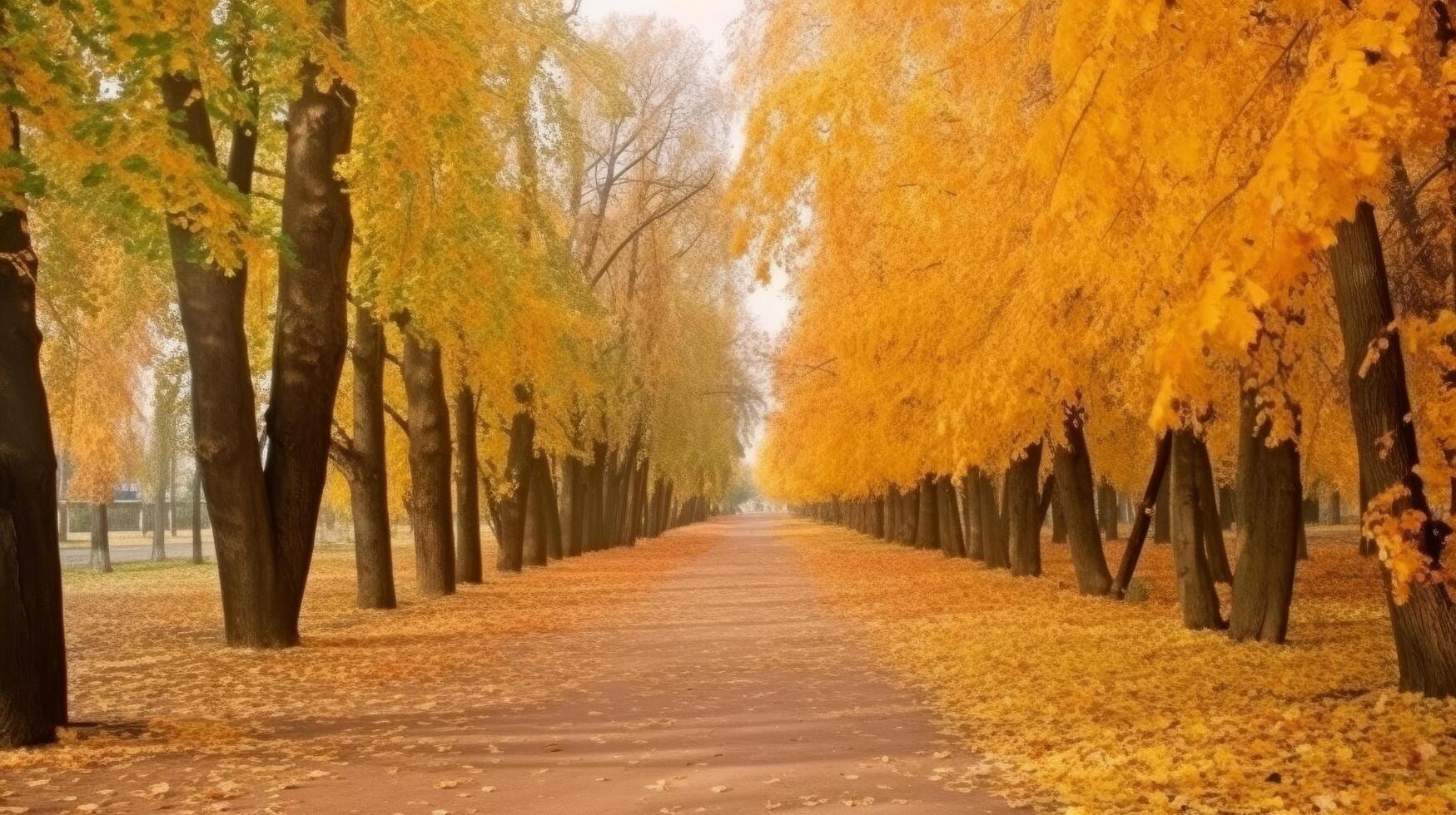 otoño hojas antecedentes ilustración ai generativo foto