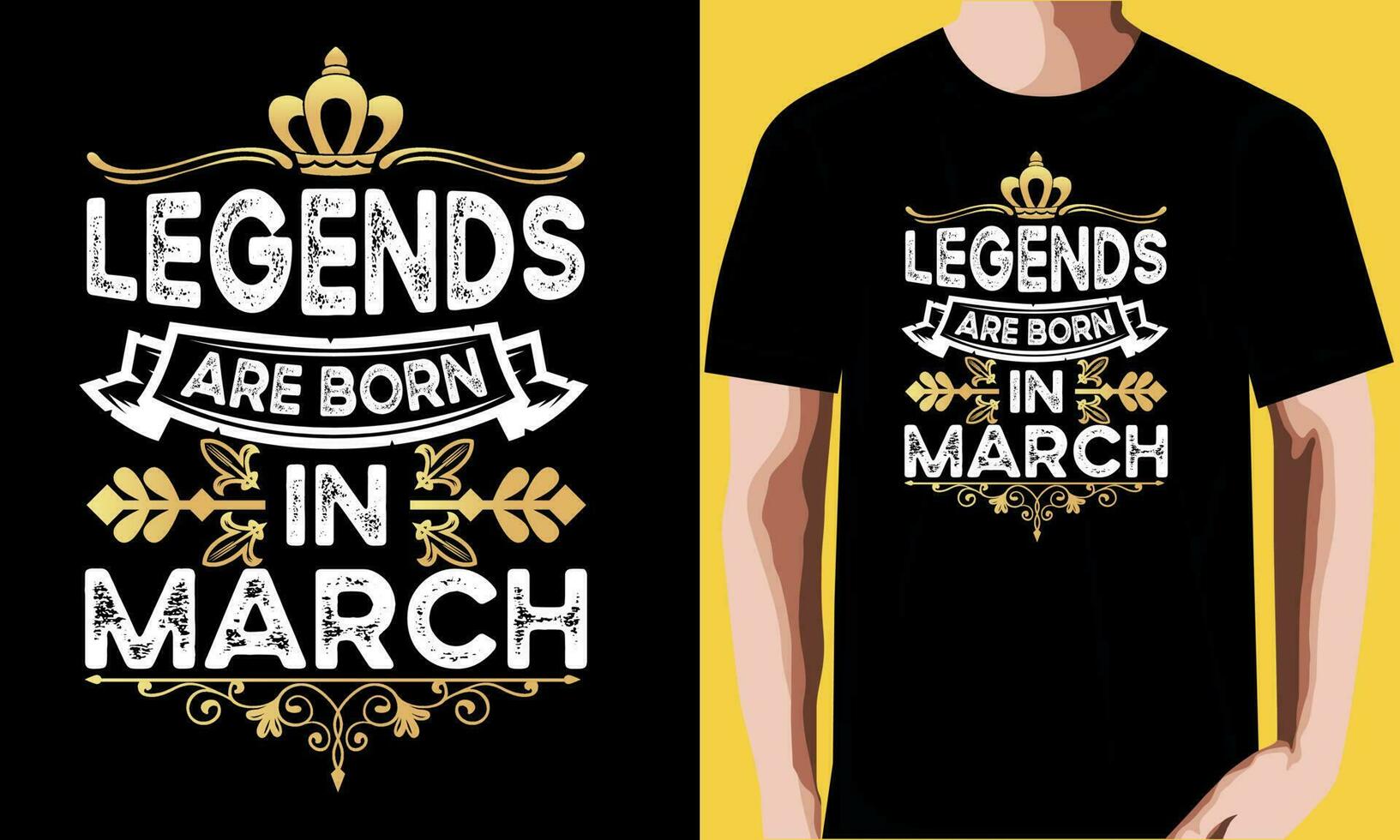 Legends are born in January T-shirt design. vector