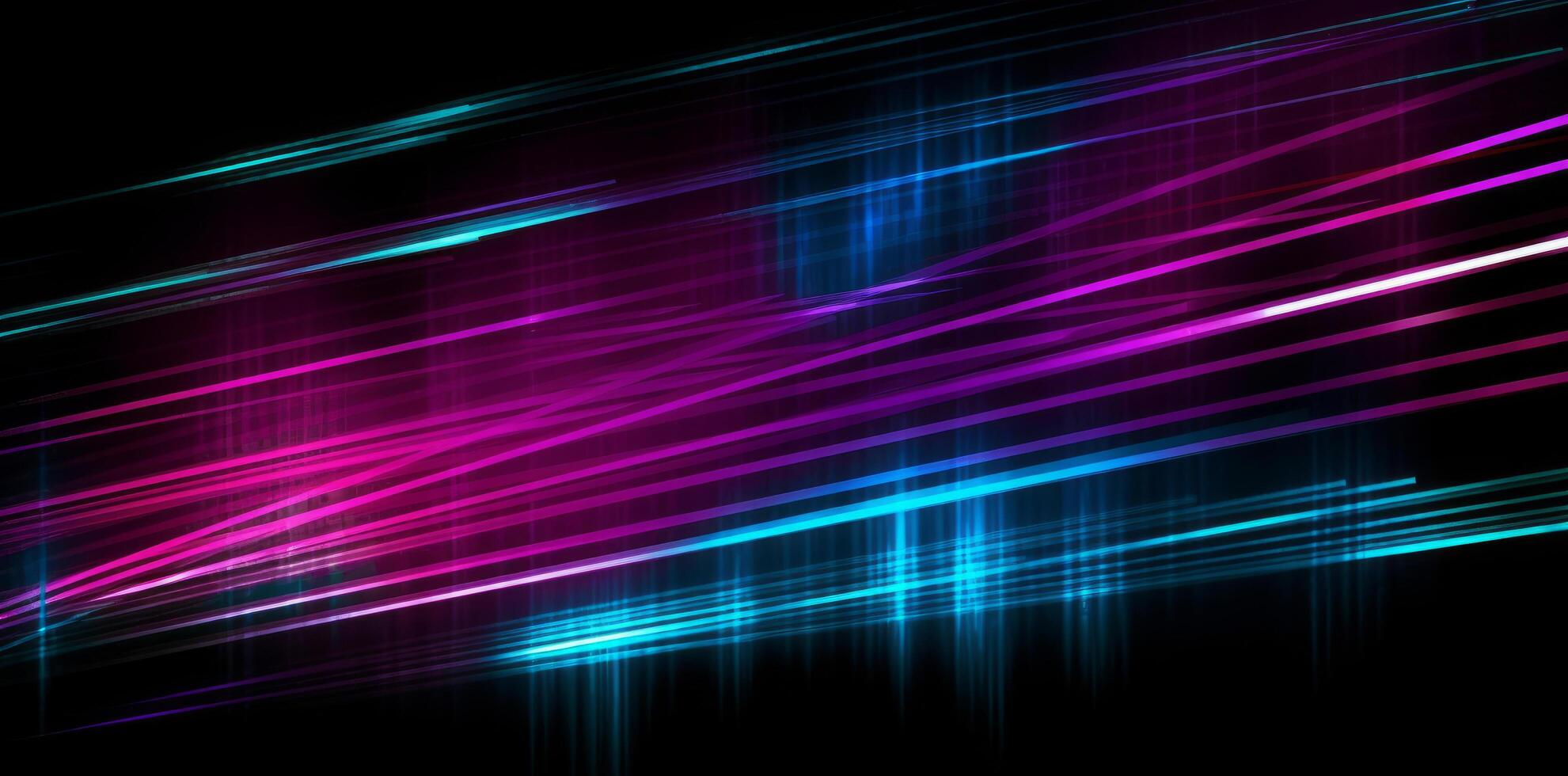 Colorful neon line background. Illustration photo