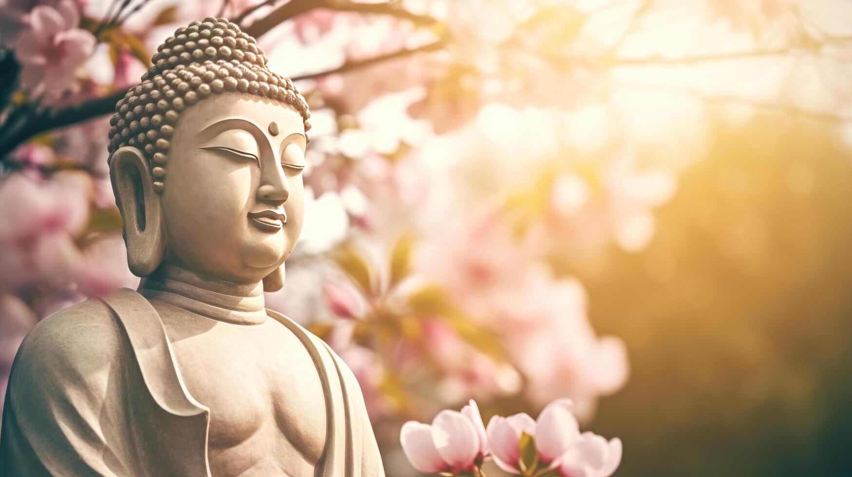 Buddha background. Illustration photo