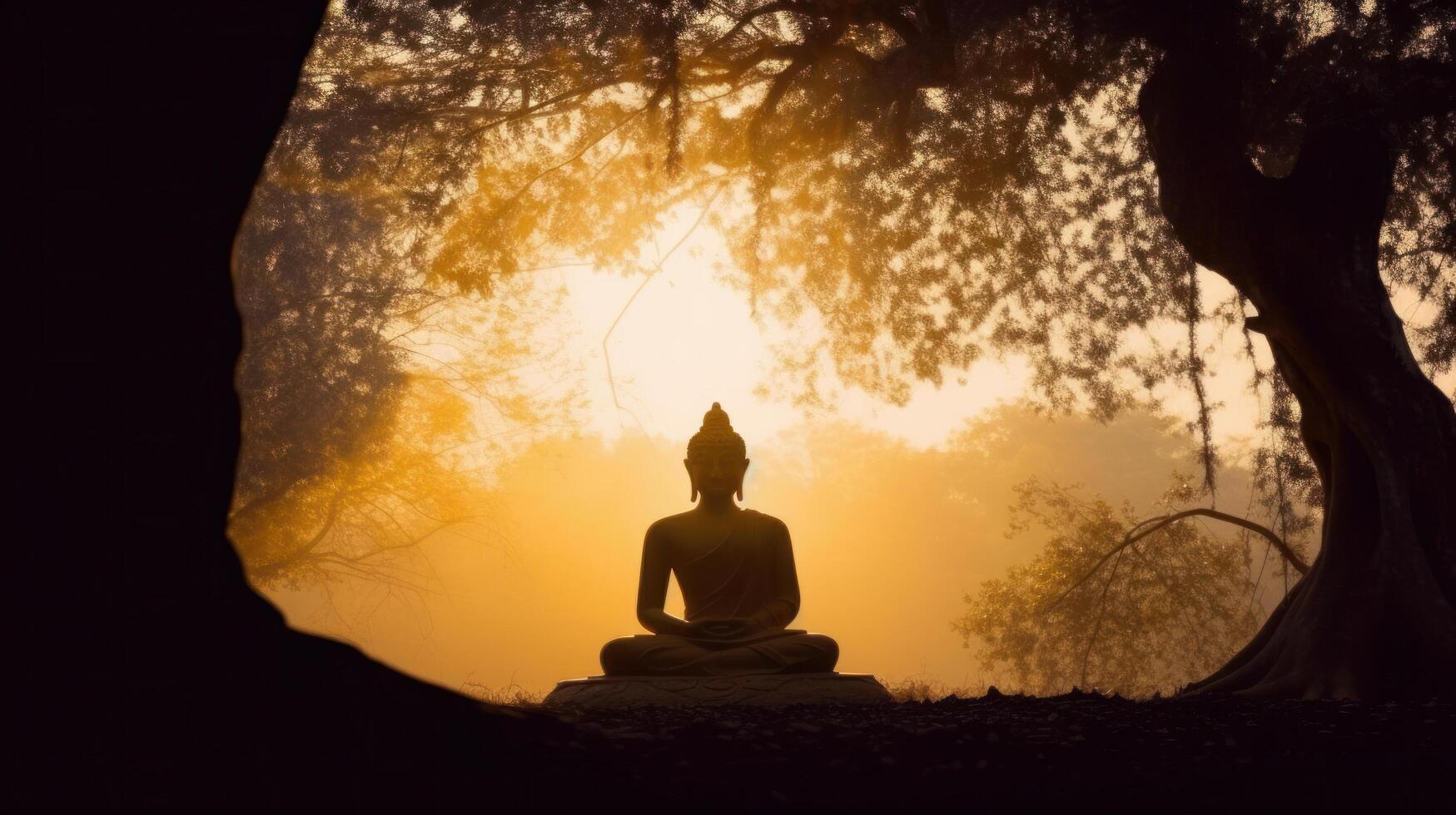 Buddha background. Illustration photo