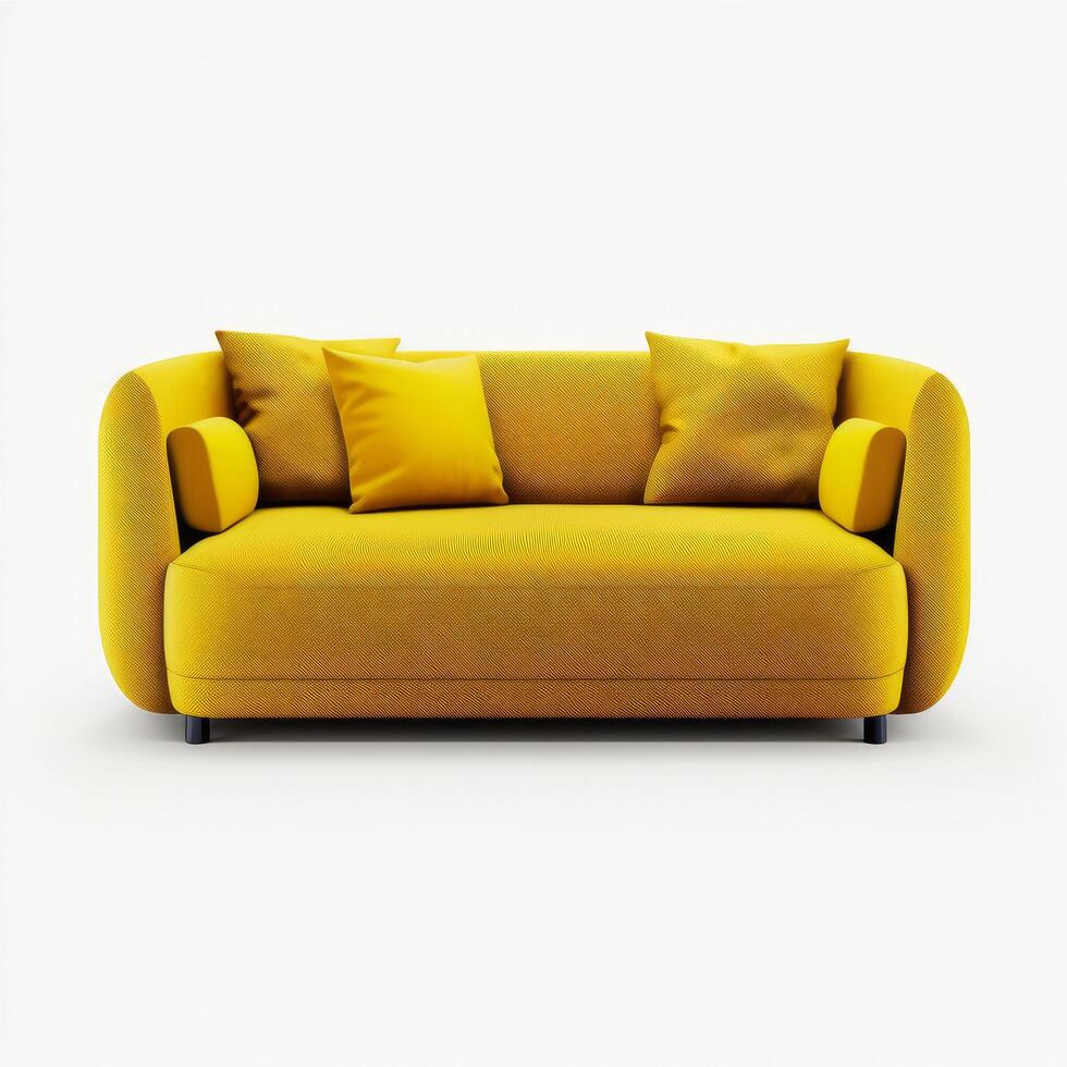 Modern sofa isolated. Illustration photo