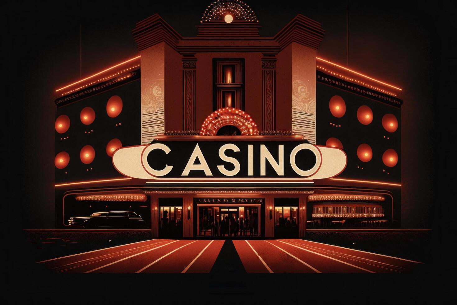 Casino roulette background. Illustration photo