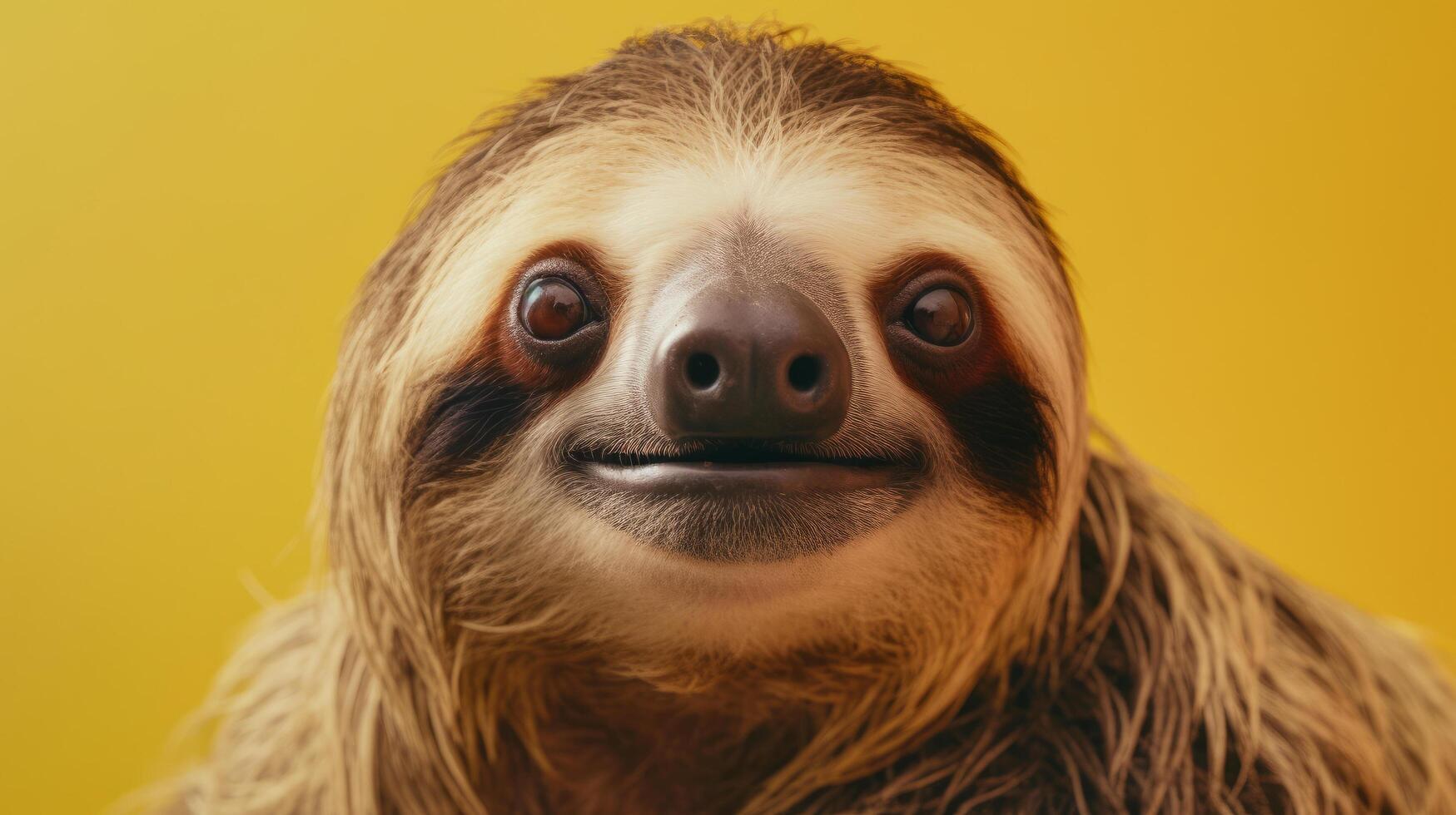 Rescued Sloth. Illustration photo