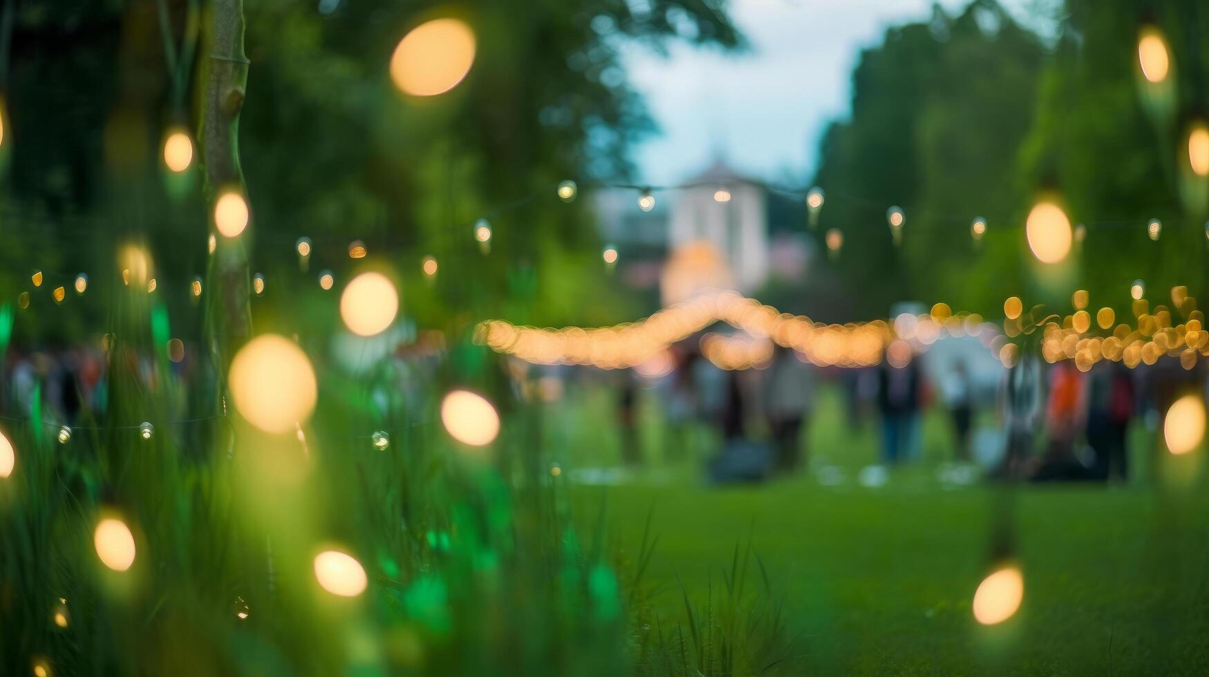 Summer party bokeh background. Illustration photo