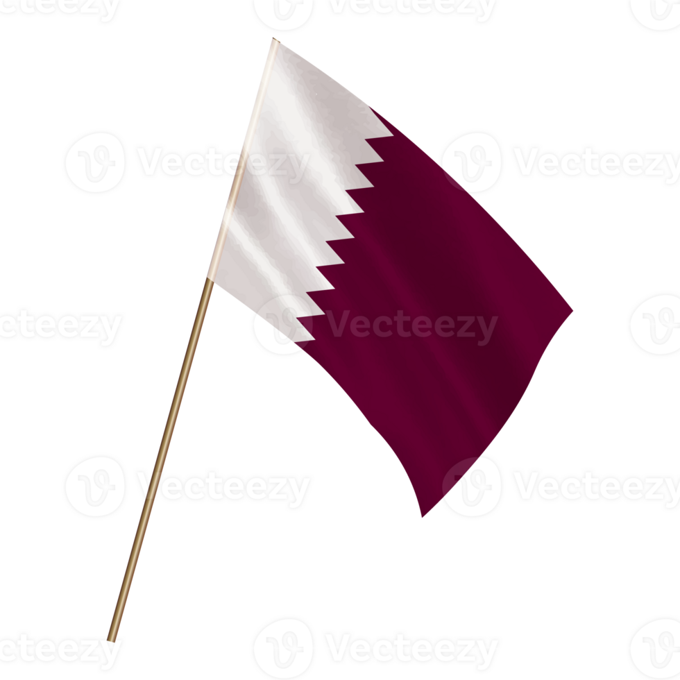 Isolated national flag of Qatar 23636366 PNG