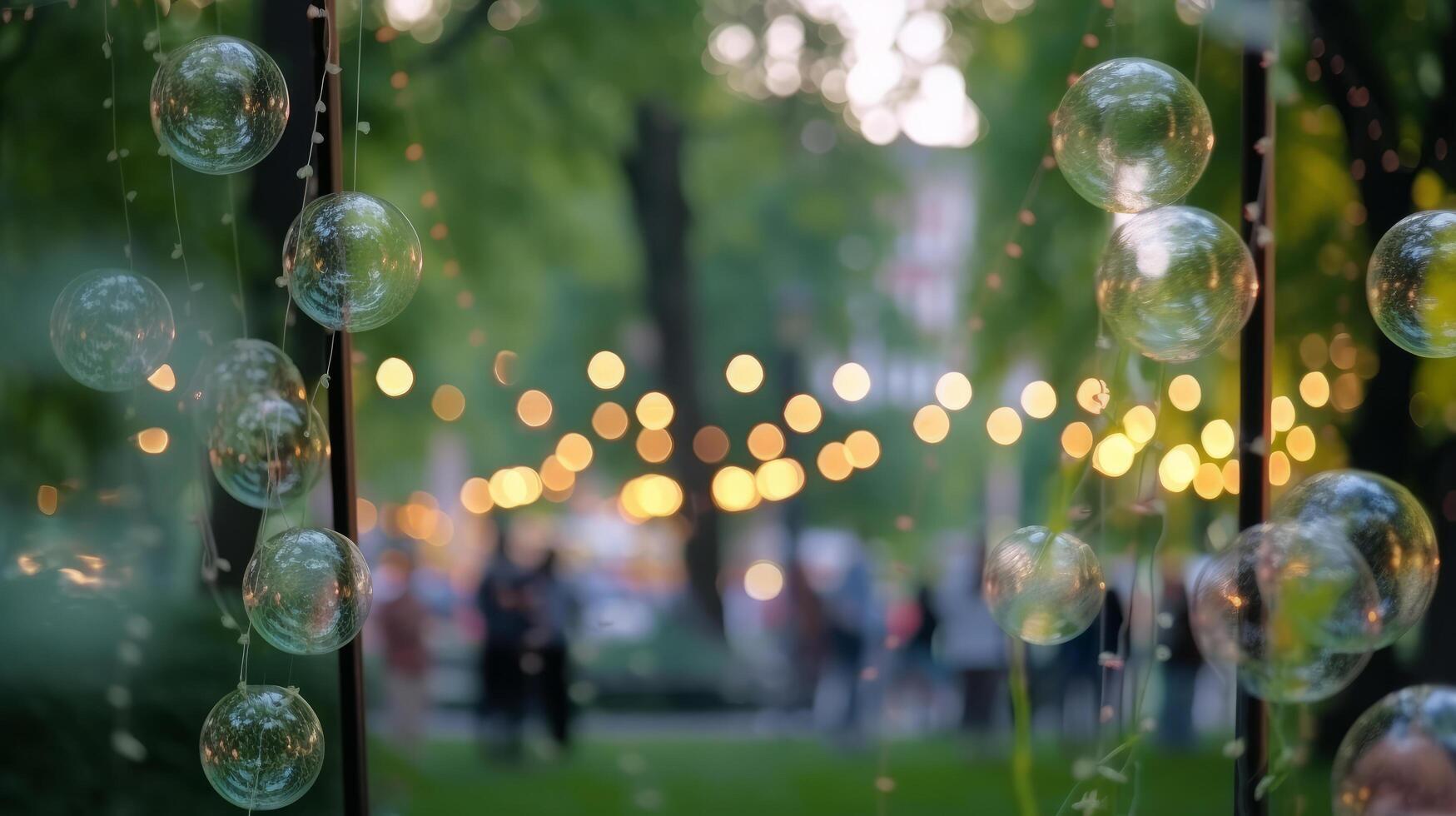 Summer party bokeh background. Illustration photo