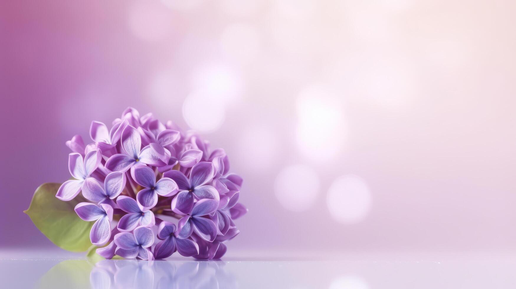 Lilac flower bokeh background. Illustration photo