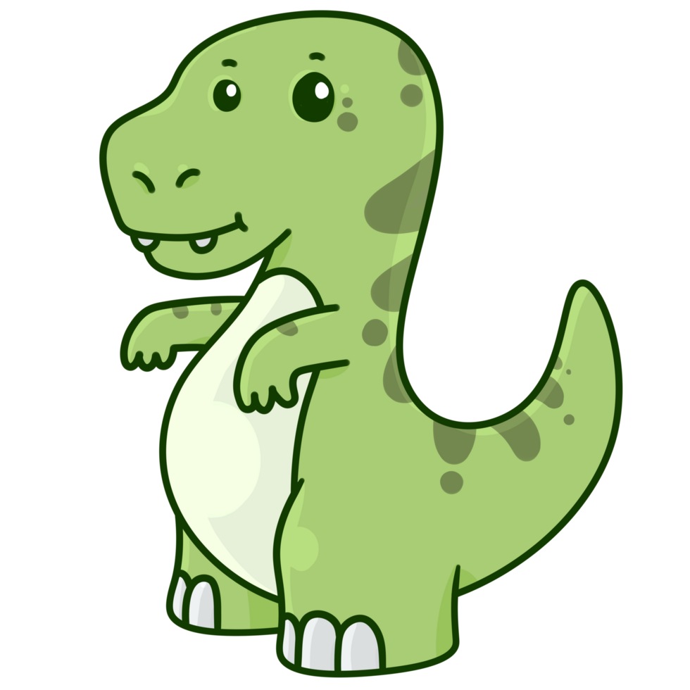 schattige cartoon dinosaurus png