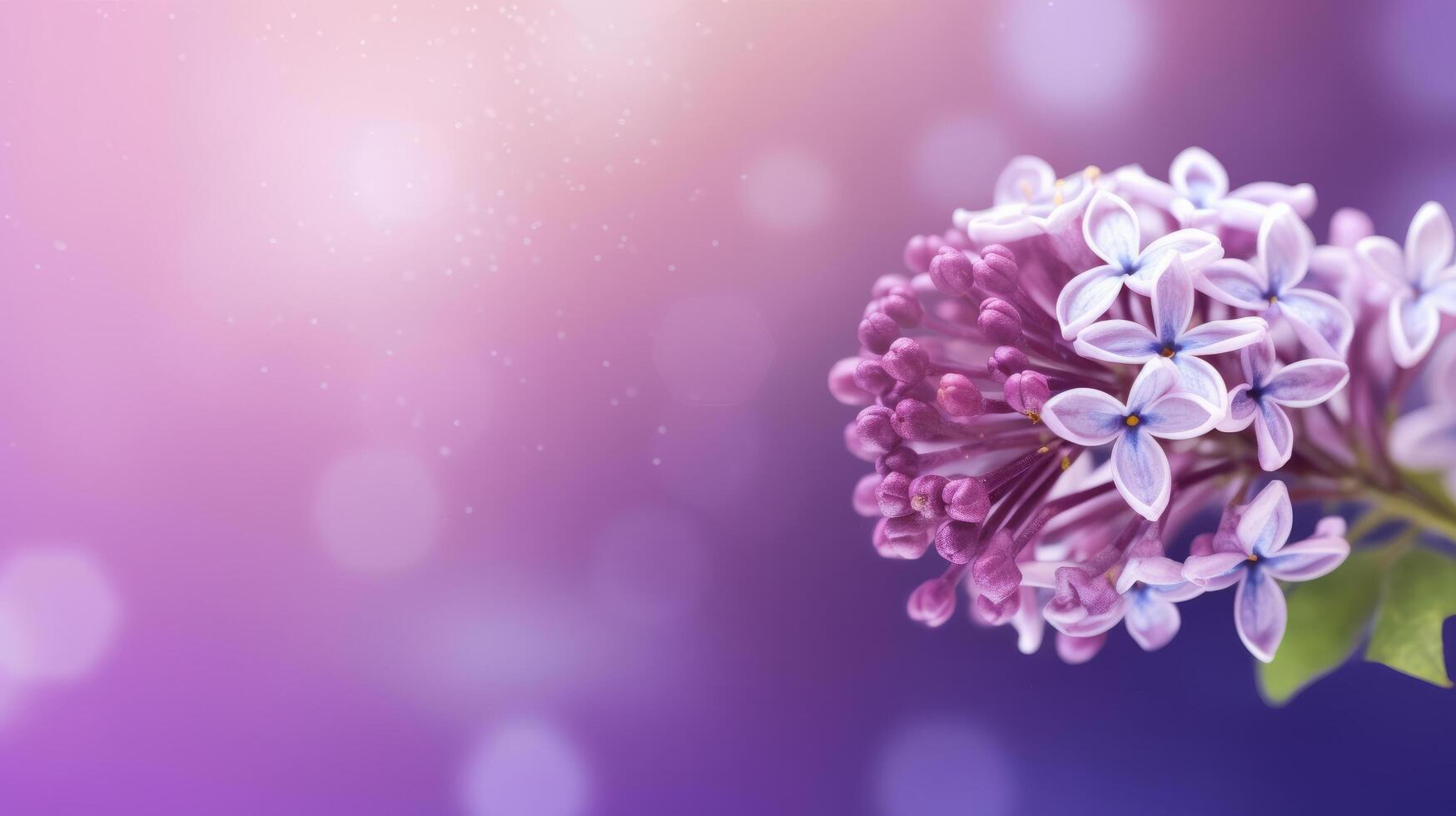 Lilac flower bokeh background. Illustration photo