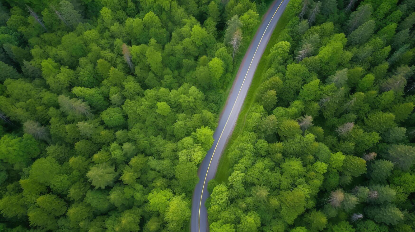 zumbido ver la carretera. ilustración ai generativo foto