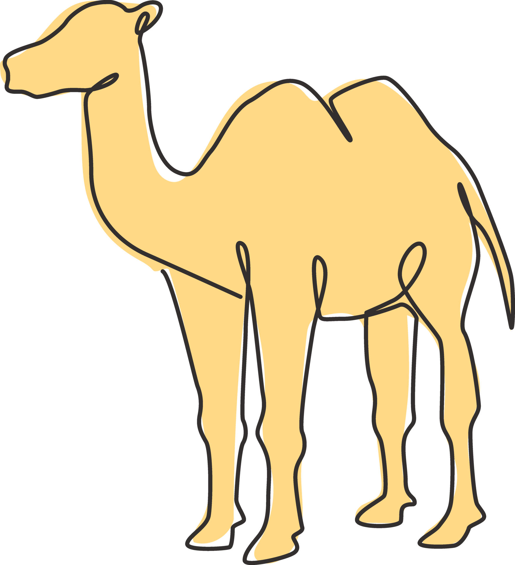 Details more than 162 camel in desert drawing latest seven.edu.vn