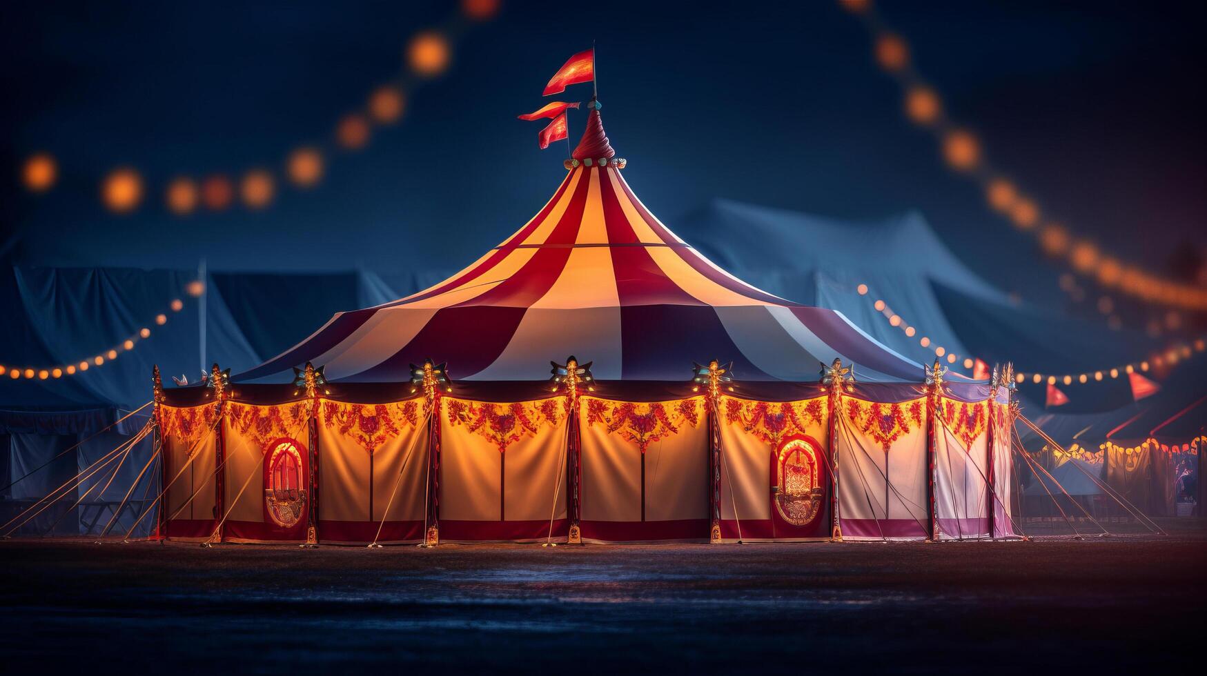 Circus background. Illustration photo