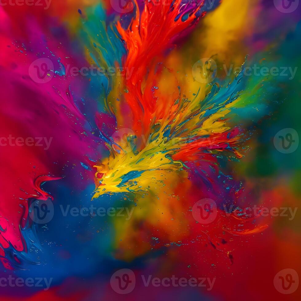 resumen multicolor arremolinándose fondo, resumen vistoso antecedentes con espiral, generativo ai foto