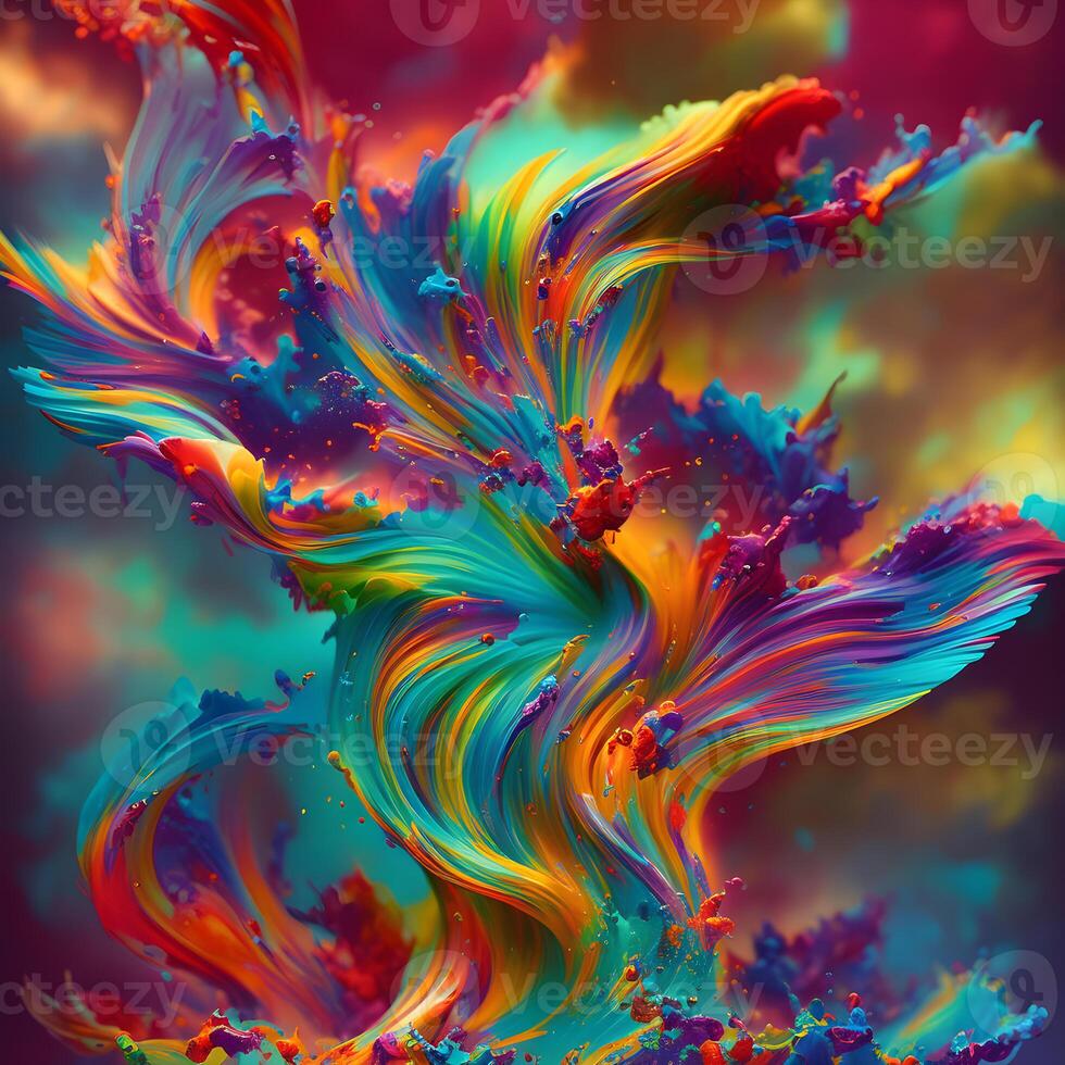 Abstract multicolor swirling background, Abstract colorful background with spiral, photo