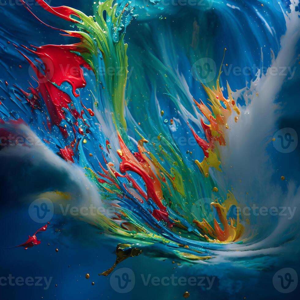 Abstract multicolor swirling background, Abstract colorful background with spiral, photo