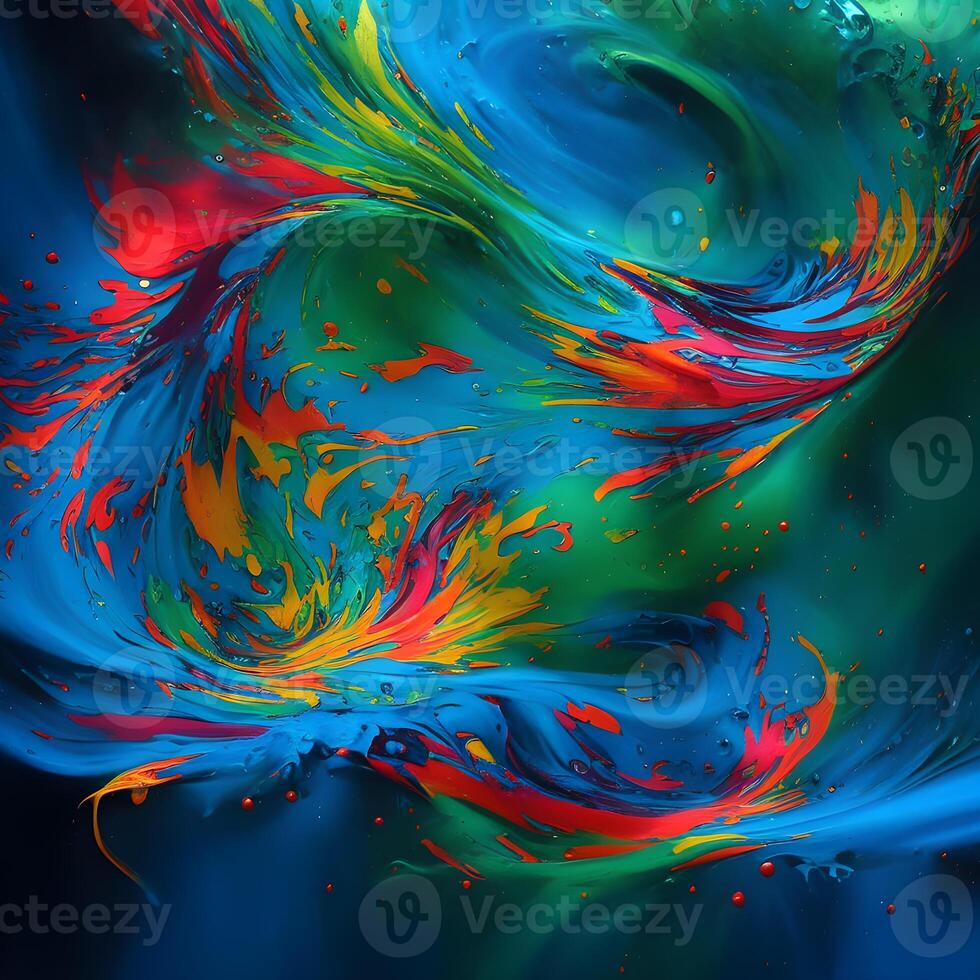 Abstract multicolor swirling background, Abstract colorful background with spiral, photo