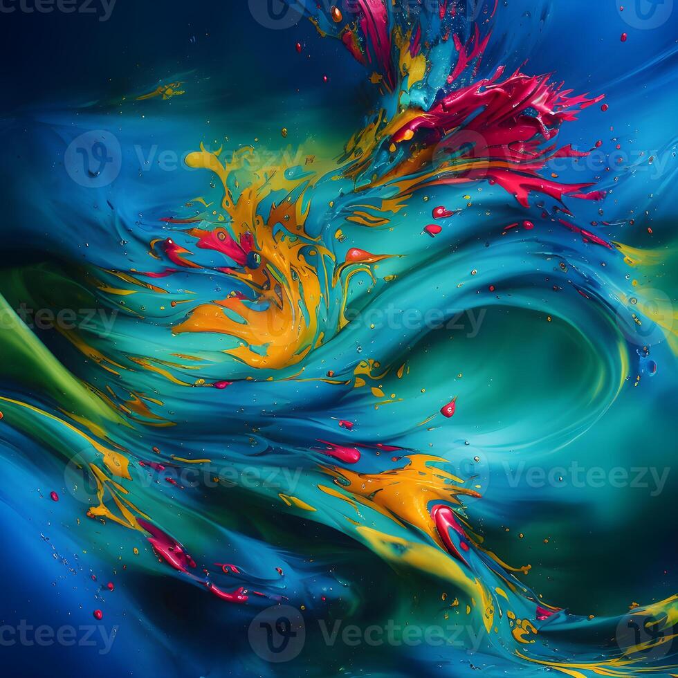 Abstract multicolor swirling background, Abstract colorful background with spiral, photo