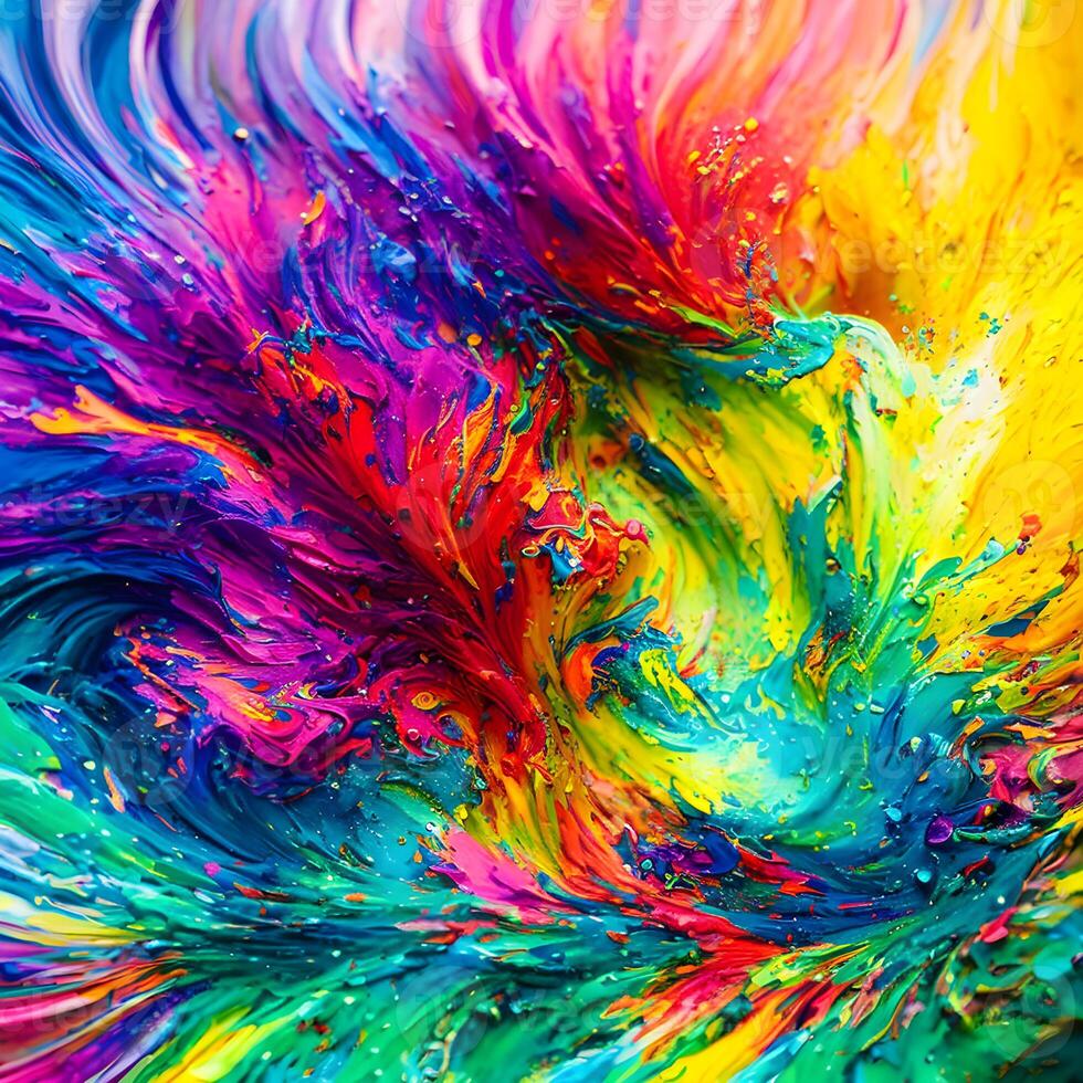 Abstract multicolor swirling background, Abstract colorful background with spiral, photo