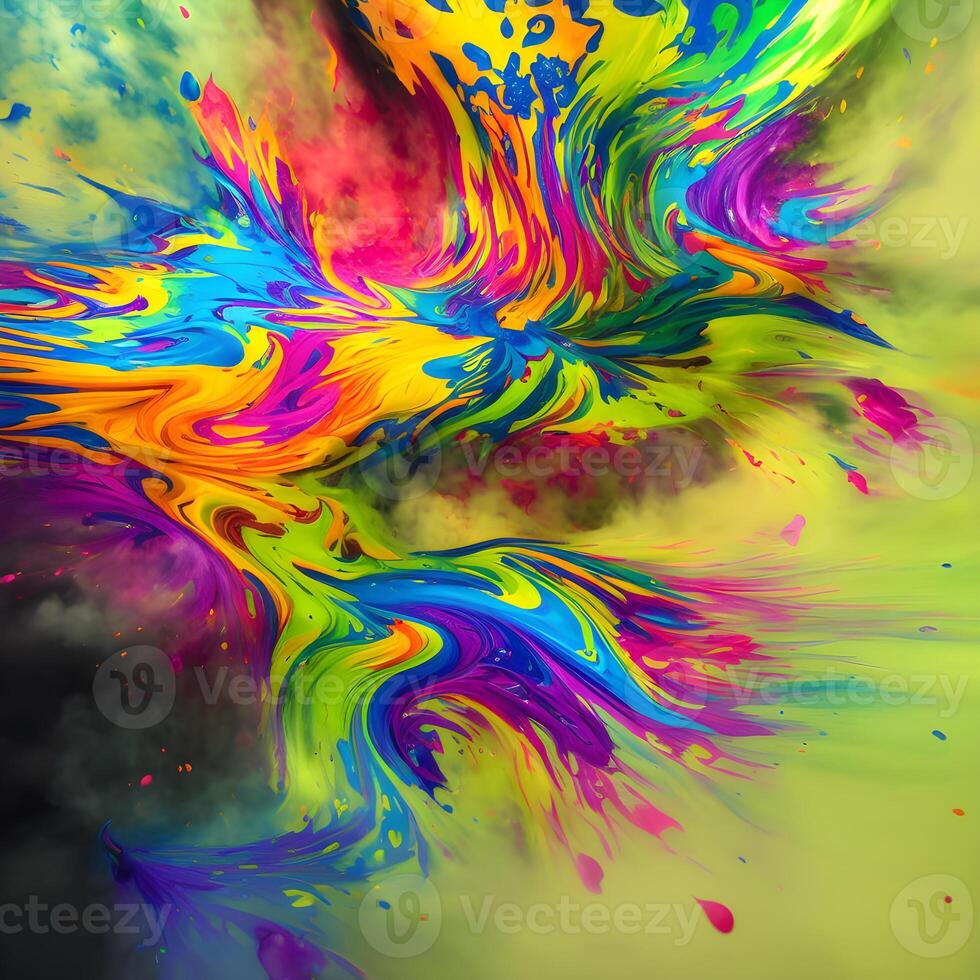 Abstract multicolor swirling background, Abstract colorful background with spiral, photo