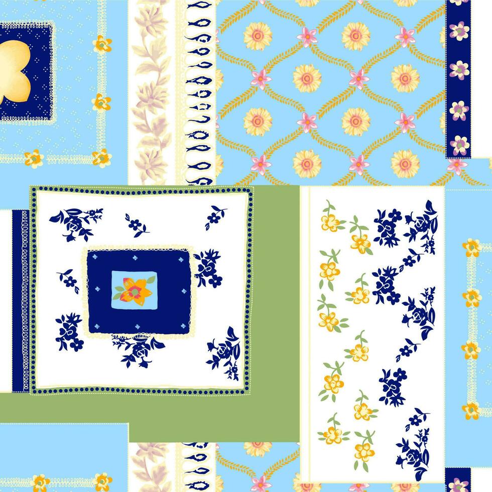Colourful abstract pattern design vector suitable for fabric, paper wrap and other needs