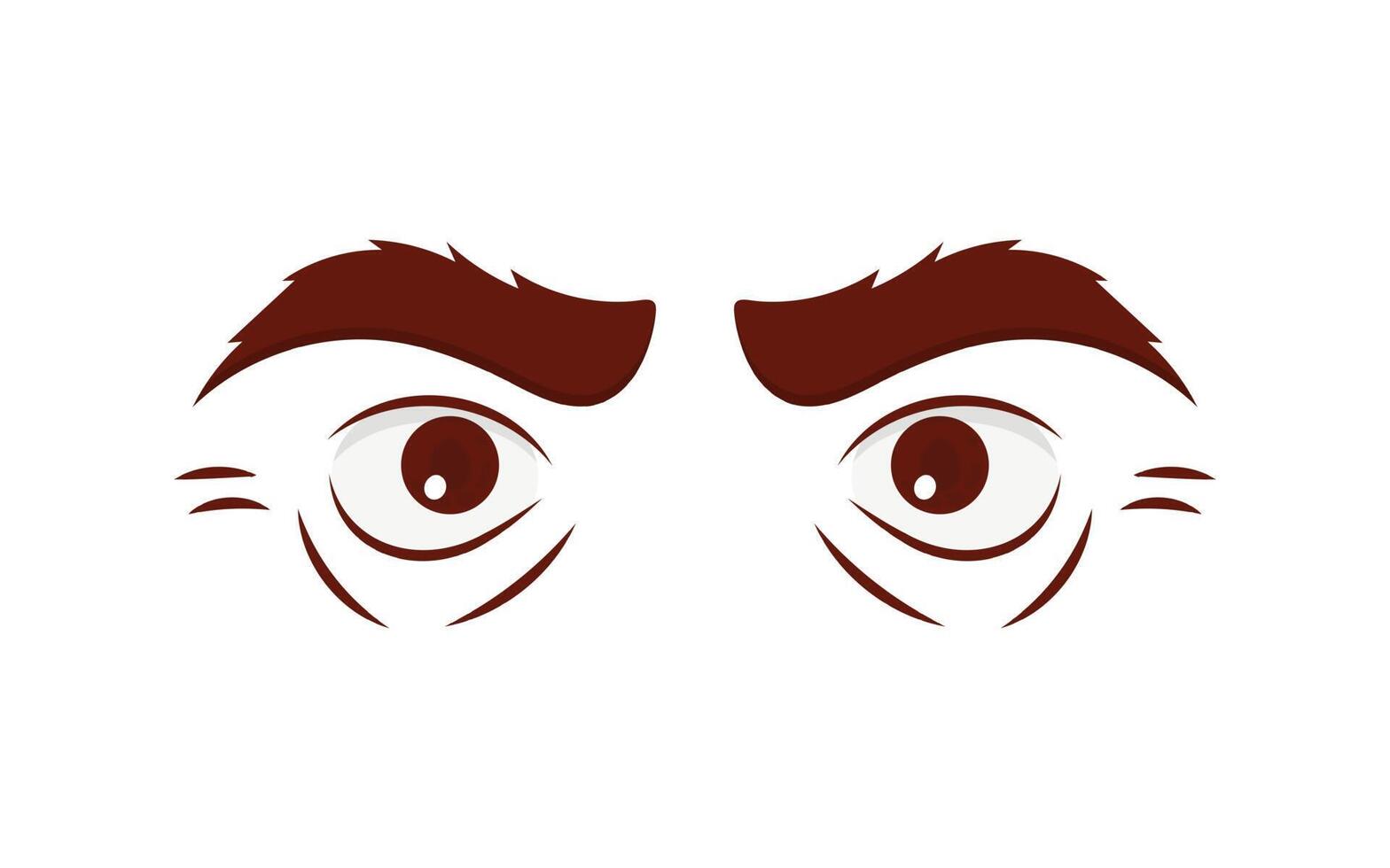 mal ojos en plano estilo. vector ilustración.