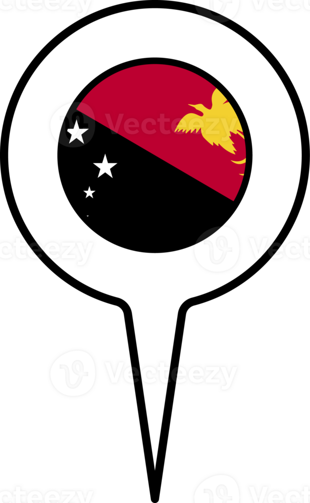 Papua New Guinea flag Map pointer icon. png