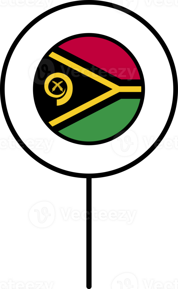 Vanuatu drapeau cercle épingle icône. png