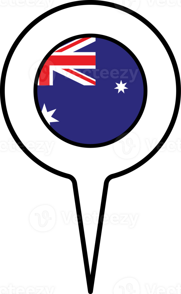 Australia flag Map pointer icon. png
