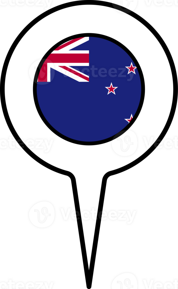 New Zealand flag Map pointer icon. png