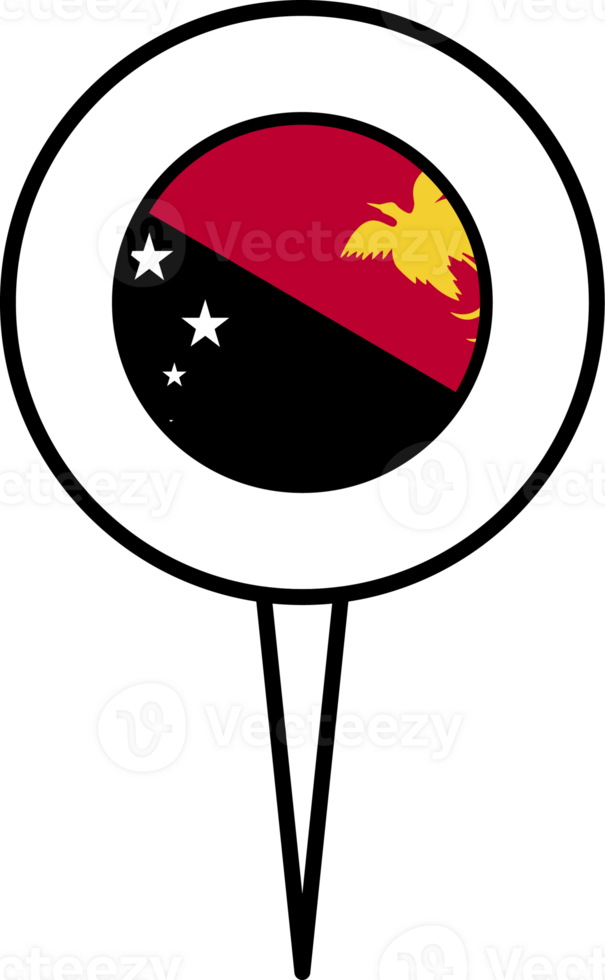 Papua New Guinea flag pin location icon. png