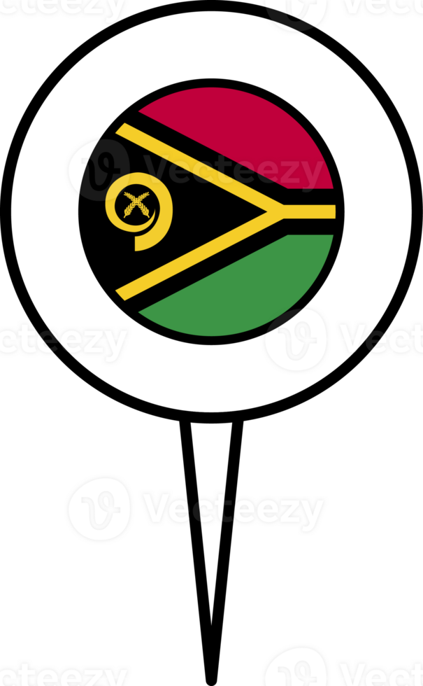 Vanuatu drapeau épingle emplacement icône. png