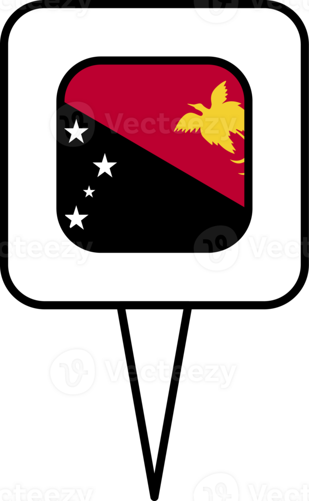 Papua New Guinea flag pin place icon. png
