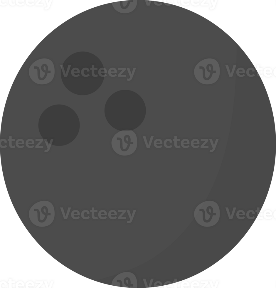 bowling flat element, sports element. png