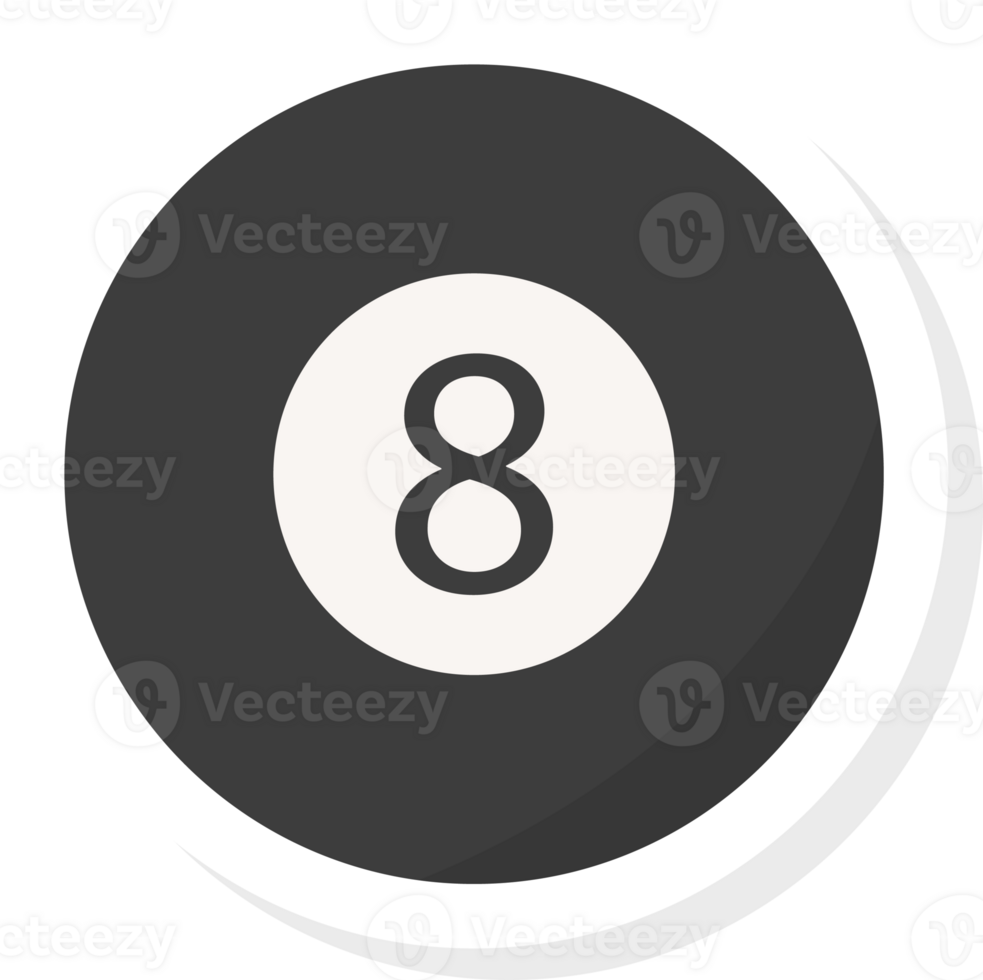 snooker stickers flat element, sports element stickers. png