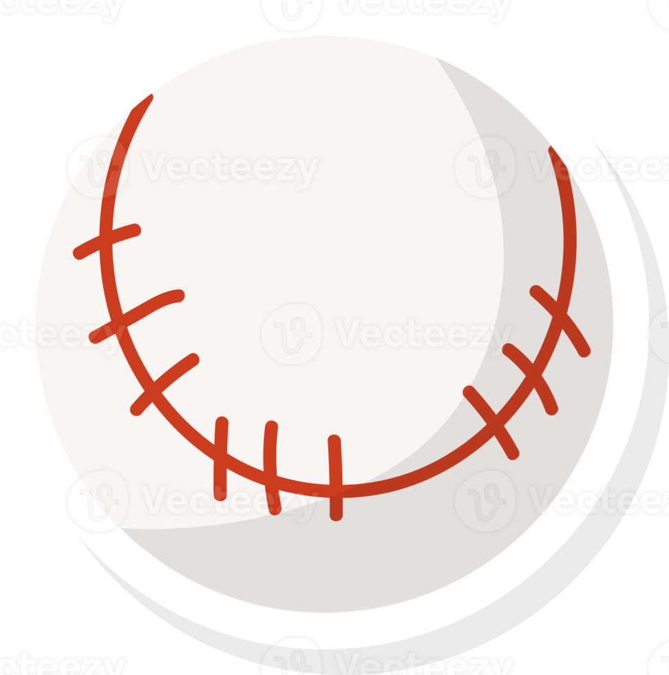 baseball stickers flat element, sports element stickers. png