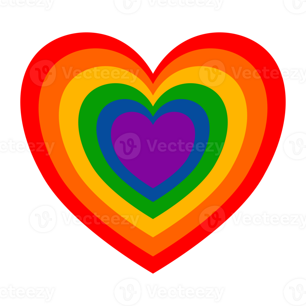 hart regenboog liefde symbool png