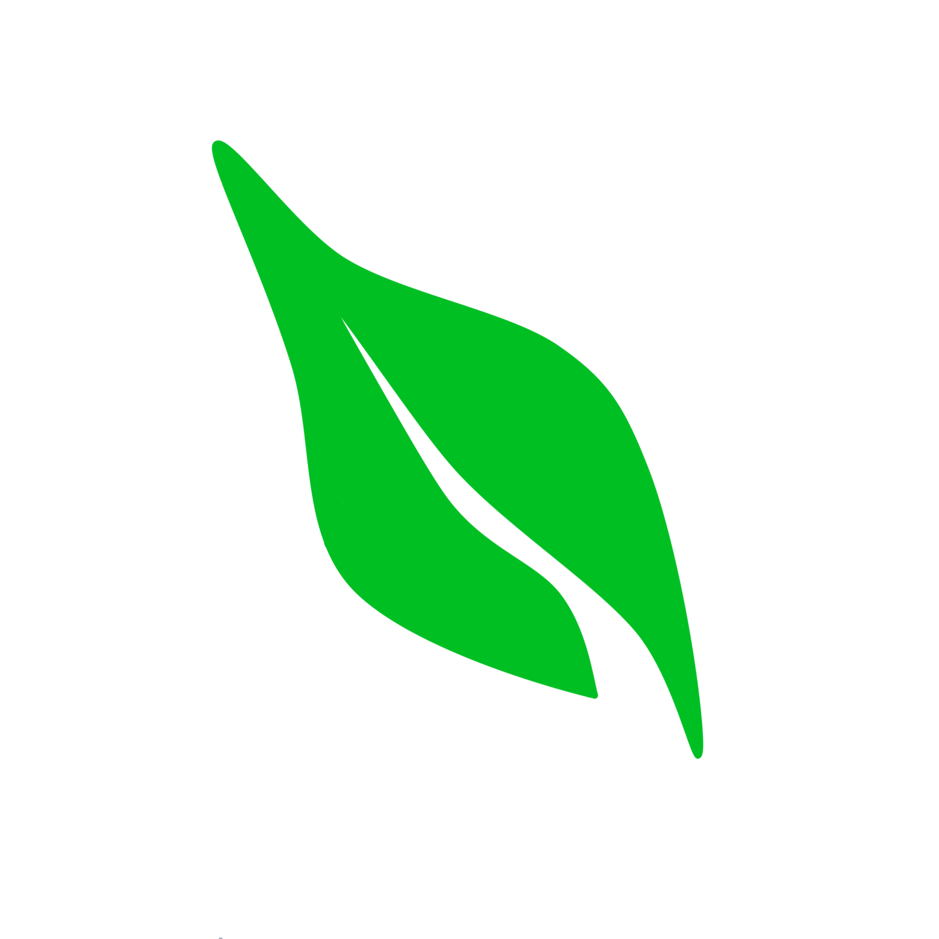 Green leaf icon 23639815 PNG