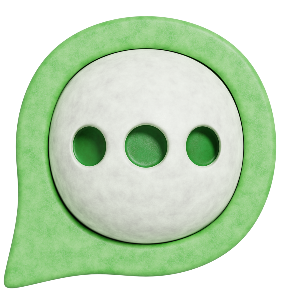 3d minimal speech bubble conversation.3D rendering illustration. png
