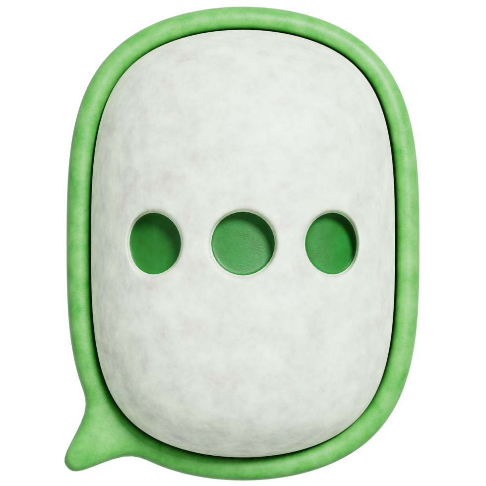 3d minimal speech bubble conversation.3D rendering illustration. png
