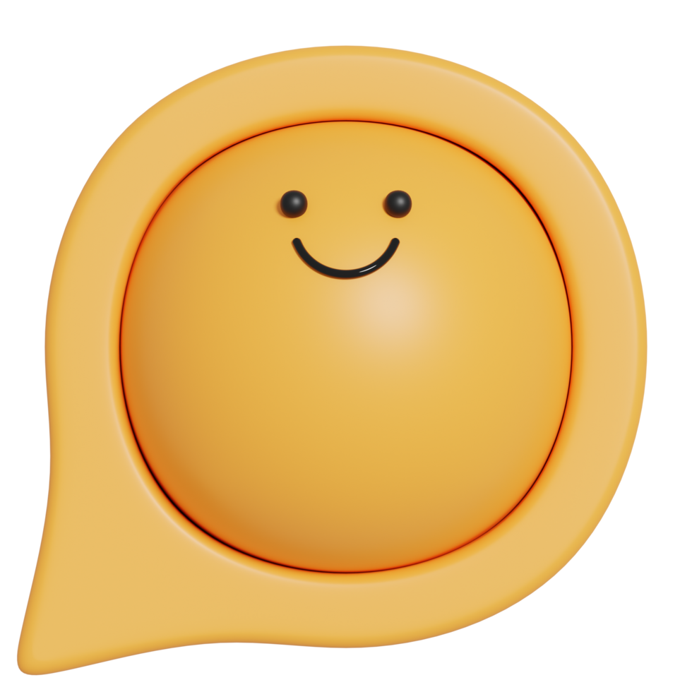 3d minimal speech bubble conversation.3D rendering illustration. png